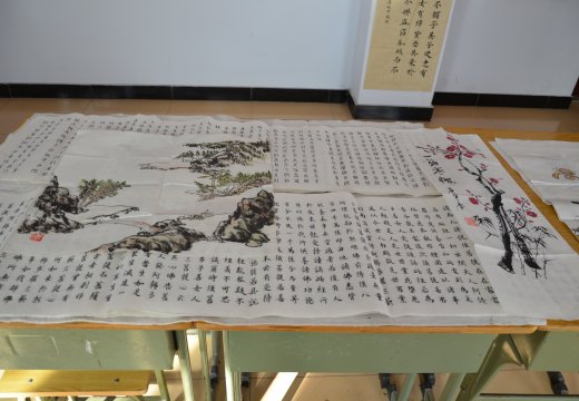 惟妙惟肖，笔精墨妙的参展字画