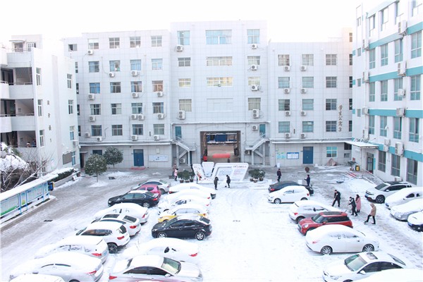 1清晨 郑州市电子信息工程学校的老师们开始铲雪.JPG
